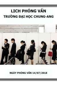 Lịch Phỏng Vấn Trường Đại  Học Chung-Ang